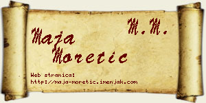 Maja Moretić vizit kartica